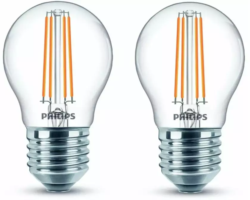 Philips Lampe LEDcla 40W E27 P45 WW CL ND 2PF Warmweiss (WW)