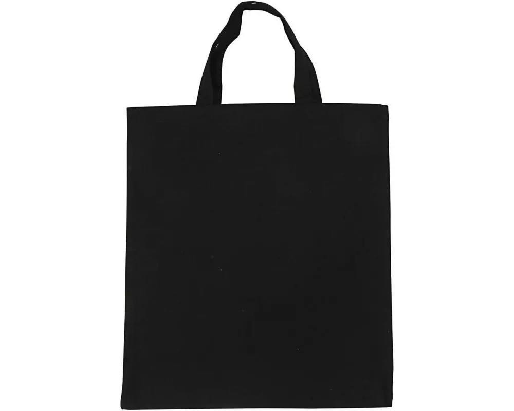 Creativ Company Stofftasche 38 x 42 cm Baumwolle, Schwarz