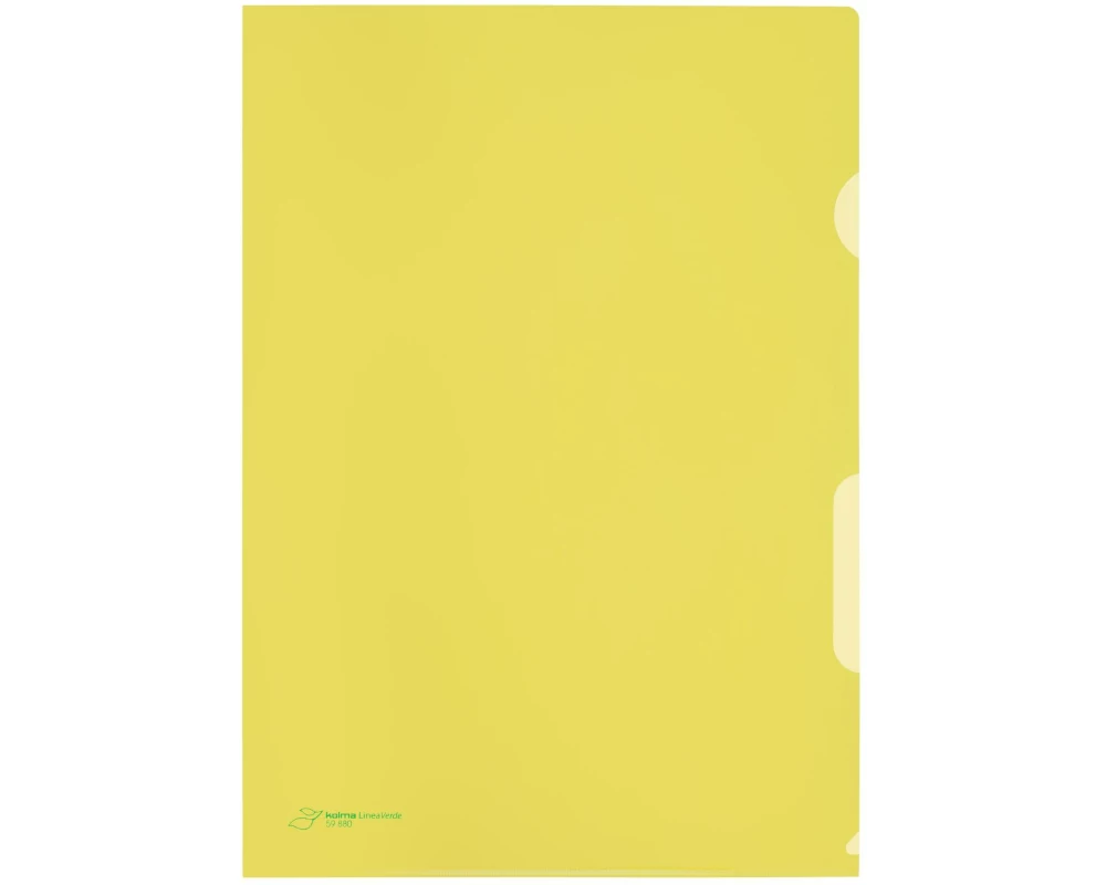 Kolma Sichthülle LineaVerde Visa Dossier A4 Gelb, 100 Stück