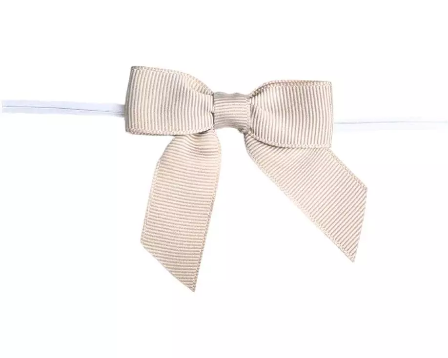 BackshopSchweiz mit Schleife Taupe, 10 Stück