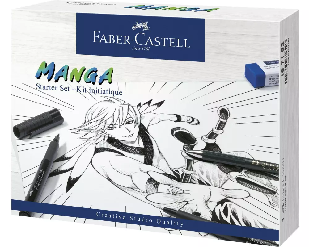 Faber-Castell Tuschestift PITT Artist Manga Starter Set 19-teilig