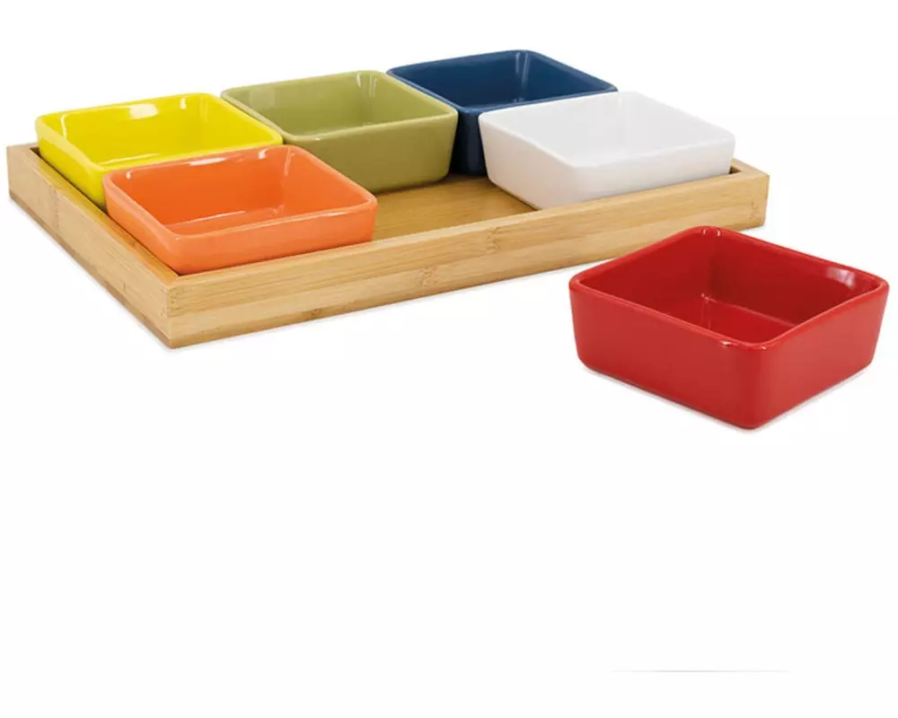 Remember Servierplatte Nummer 1, 7-teilig, Bambus