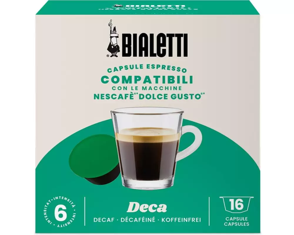 Bialetti Kaffeekapseln Deca Dolce Gusto 16 Stück