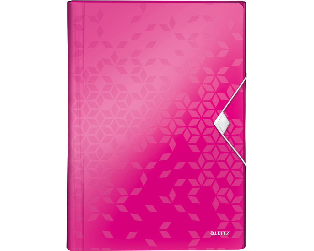 LEITZ Projektmappe WOW A4 45890023 metallic pink 5 Fächer
