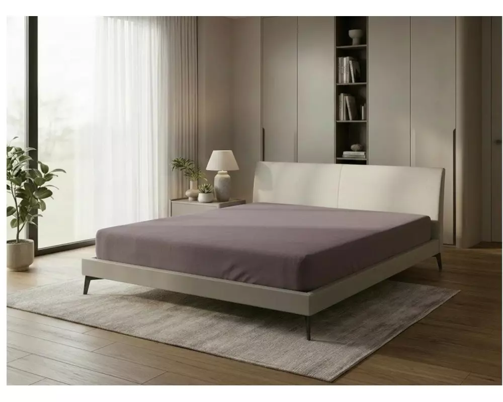 COCON Fixleintuch Jersey 140-160 x 200 cm, Taupe