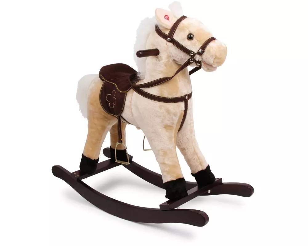 small foot Schaukelpferd Zottel Beige/Braun