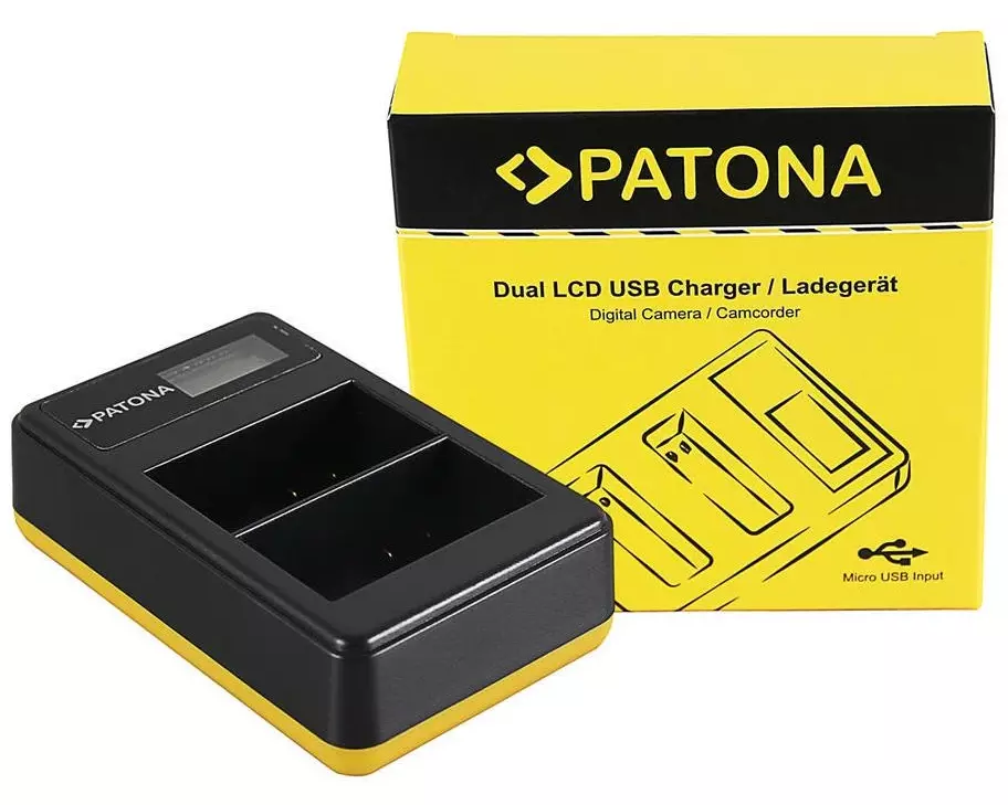 Patona Ladegerät Dual LCD USB Nikon EN-EL15