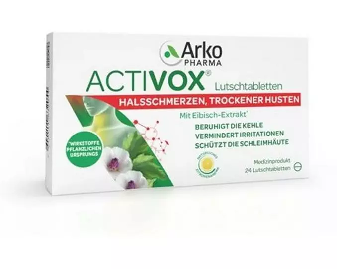 Arkopharma Activox Halsschmerzen Lutschtabletten 24 Stück