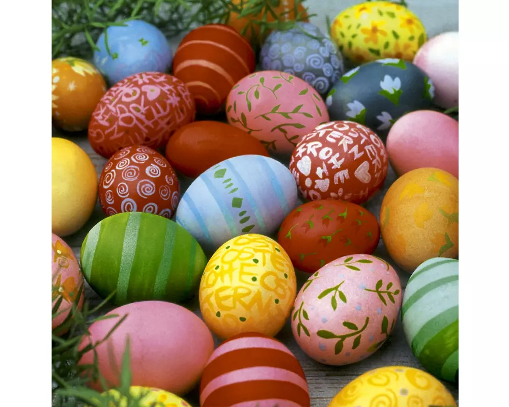 Paper + Design Papierservietten Colorful eggs 33 cm x 33 cm, 20 Stück