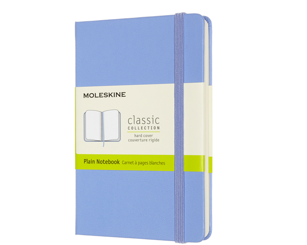MOLESKINE Notizbuch HC Pocket/A6 850802 blanko,hortensienblau,192 S.