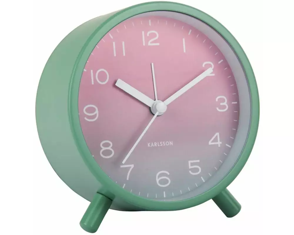 KARLSSON Klassischer Wecker Gradient Grün