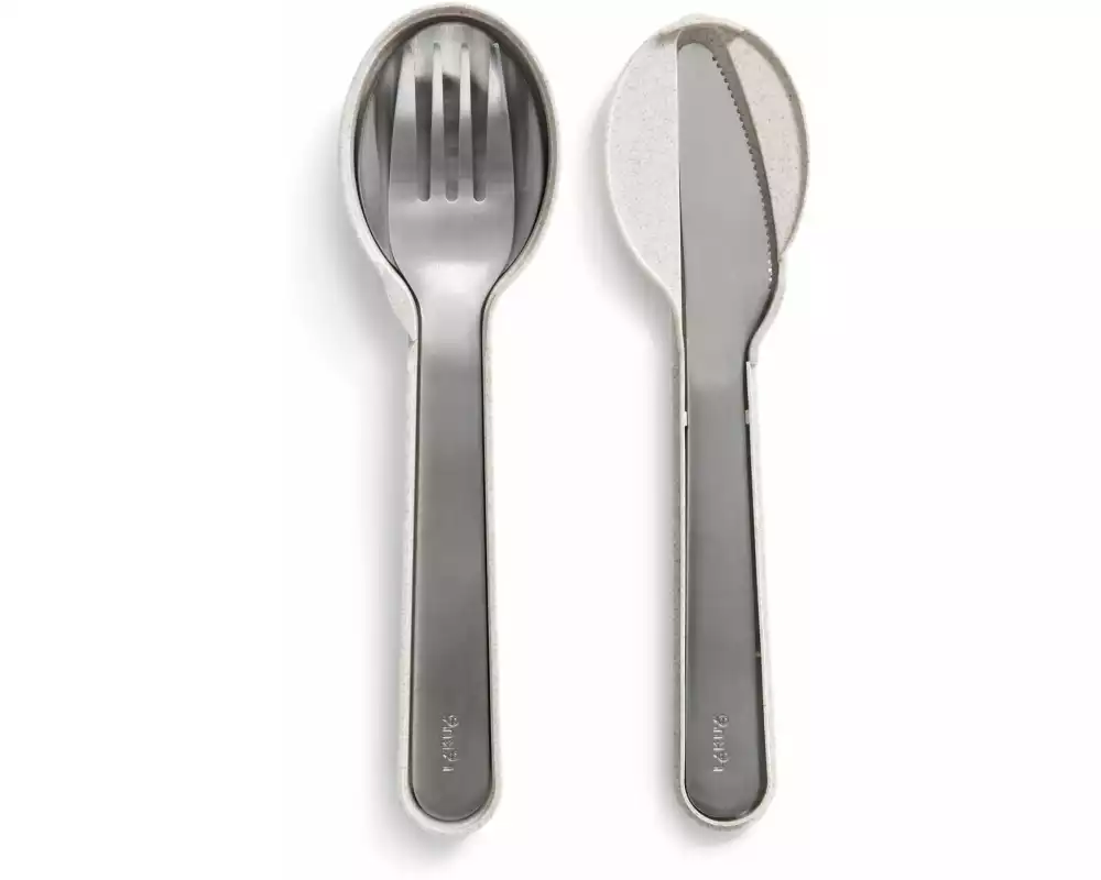 Lékué Besteck-Set to go Edelstahl, 3-teilig