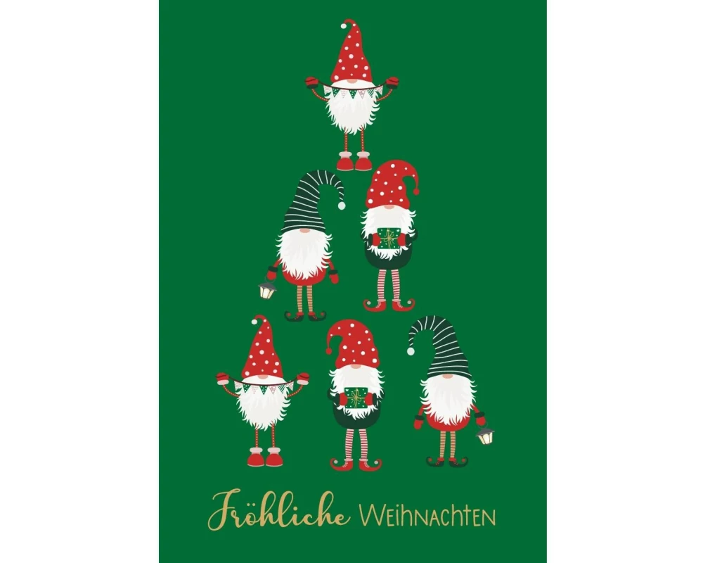 ABC Weihnachtskarte Frohe Weihnachten B6