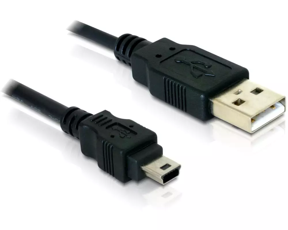 Delock USB 2.0-Kabel USB-A - Mini-USB B 1.5 m