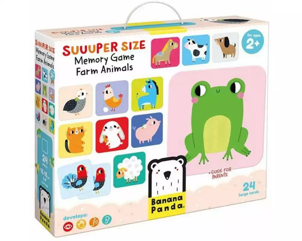 Banana Panda Memo-Spiel Suuuper Size Farmtiere