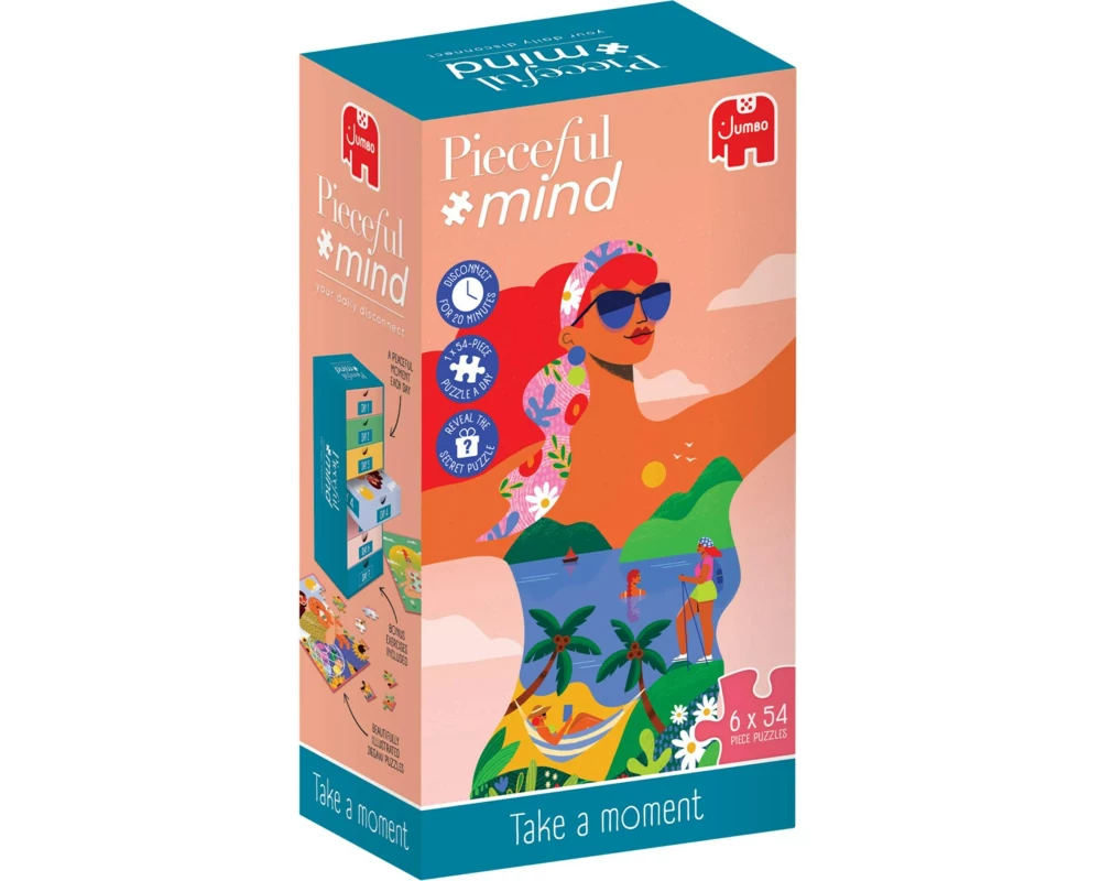 Jumbo Puzzle Pieceful Mind Take a Moment 6 x 54 Teile, Poster
