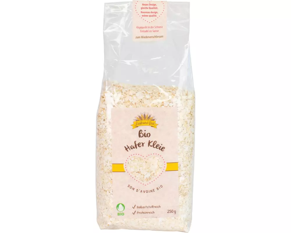 Leib und Gut Bio Haferkleie ausgewalzt 250 g