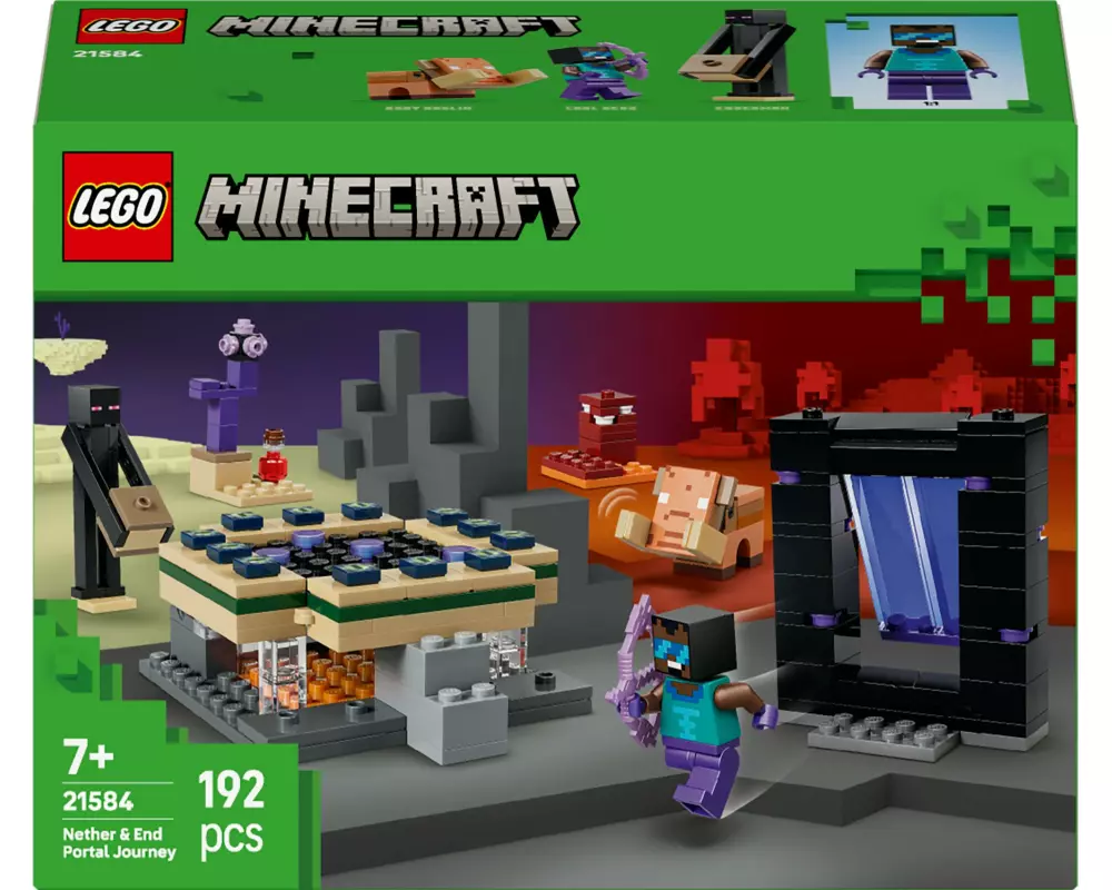 LEGO Minecraft Reise durch Nether und Endportal 21584