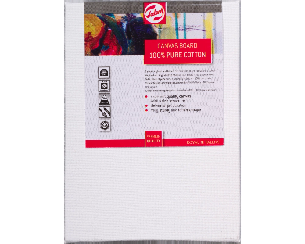 TALENS Malplatte 9x12cm 93250912 Baumwolle, 280g/m2