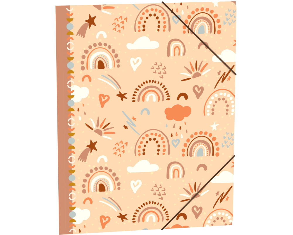 ROOST Gummizugmappe Ec-oooh! A4 529459 Rainbow