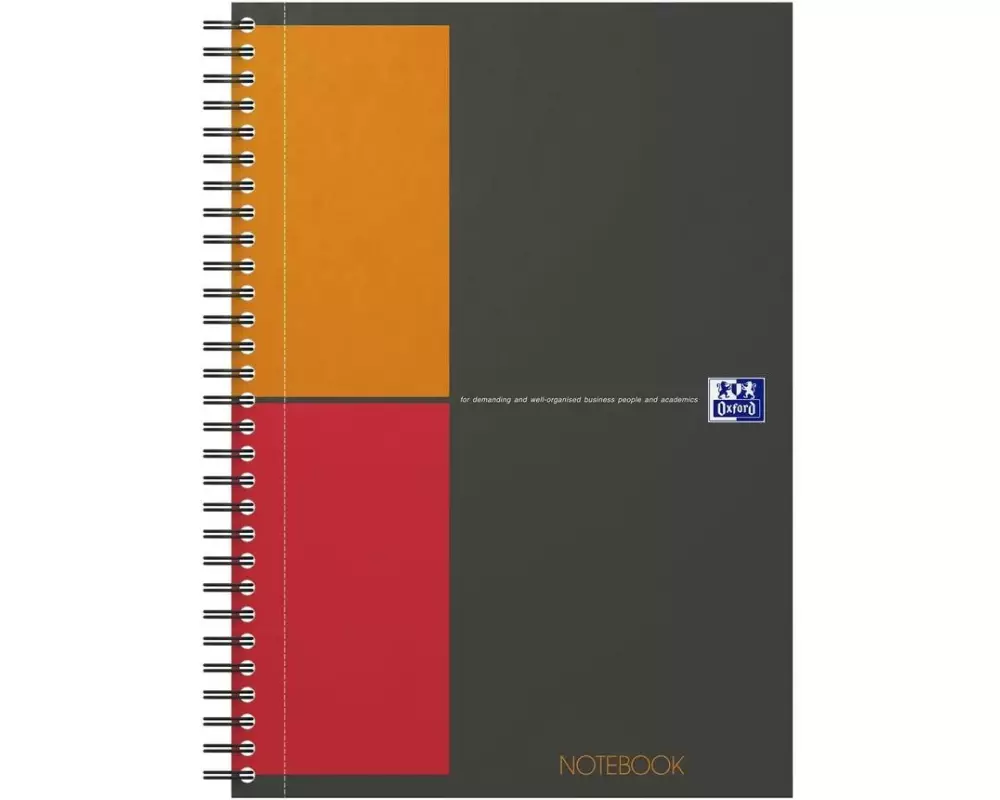 Oxford Notizbuch B5, kariert, Grau