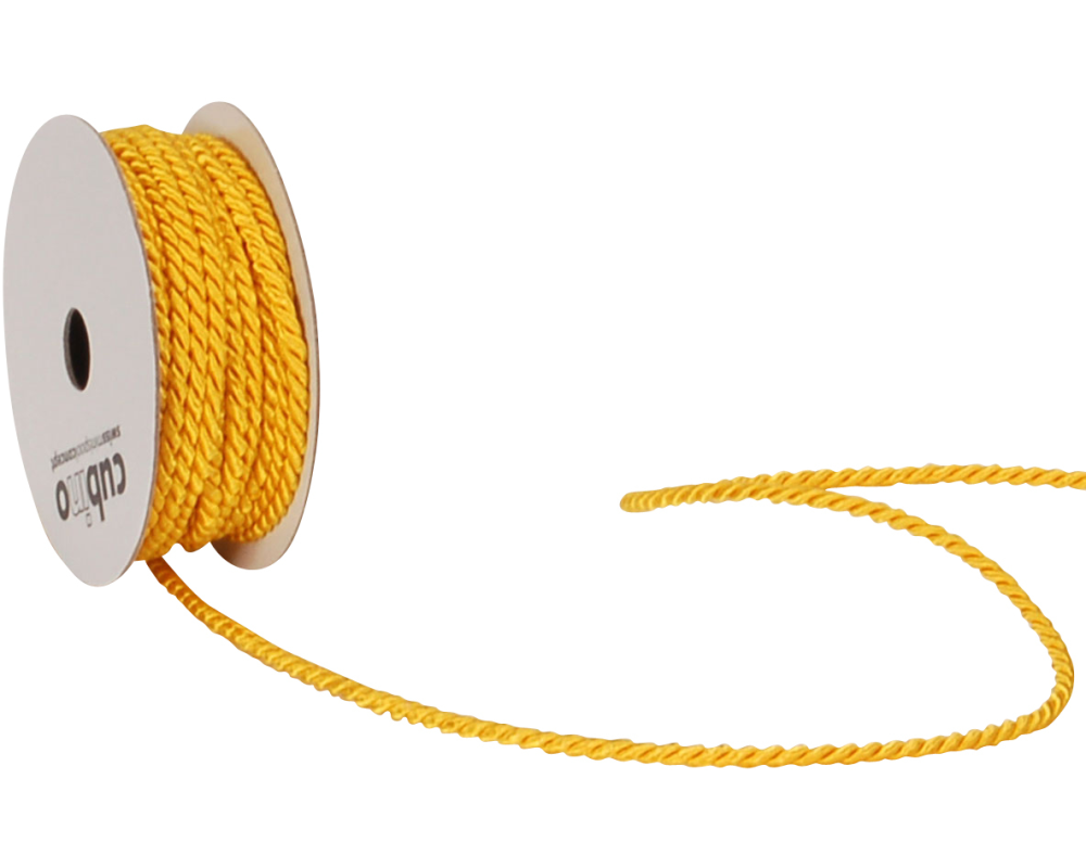 SPYK Seidenkordel Cubino 3525.0057 3mmx5m gelb