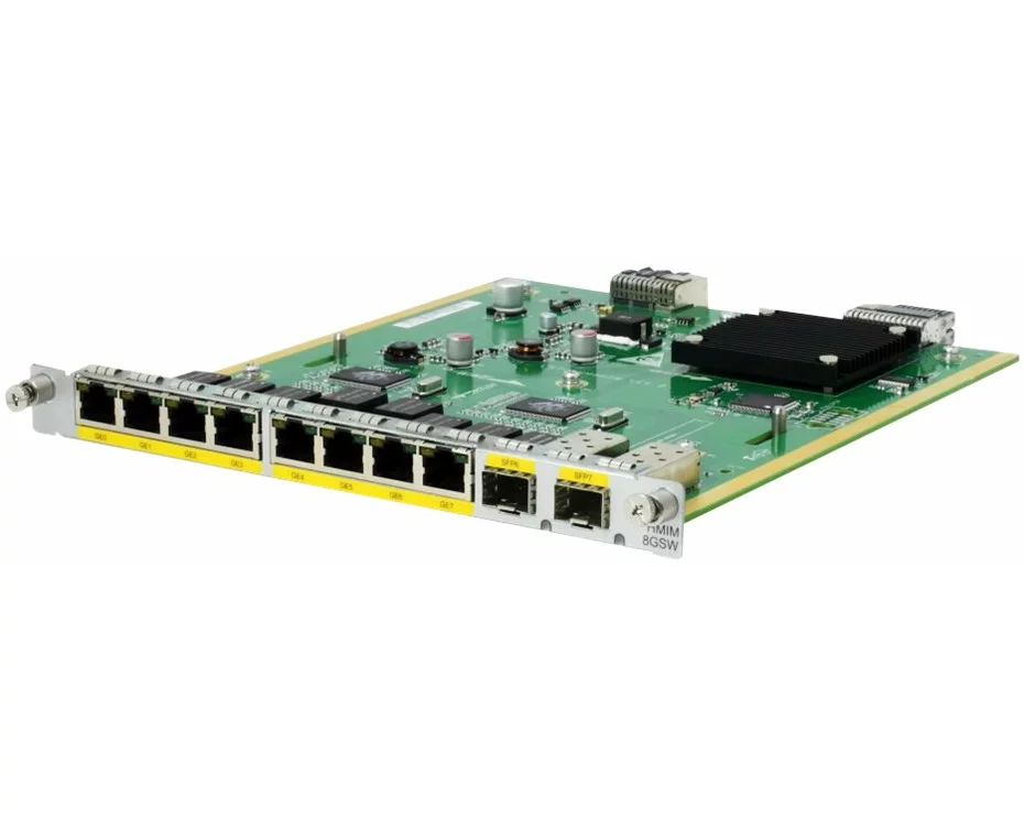 HPE FlexNetwork MSR 8-port 10/100/1000BASE-T/2-port 1000BASE-X (Combo) Switch HMIM Module
