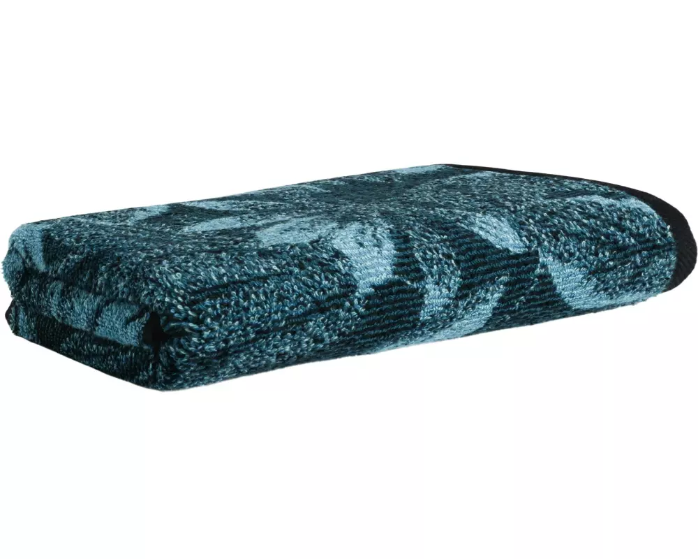 Möve Duschtuch Tide Leaves 67 x 140 cm, Dunkelblau/Türkis