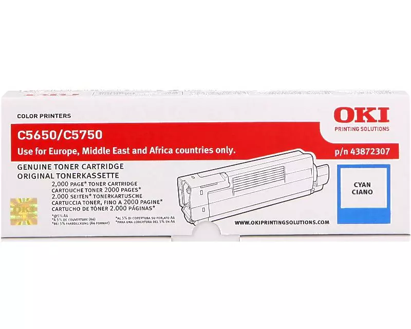 OKI Toner 43872307 Cyan