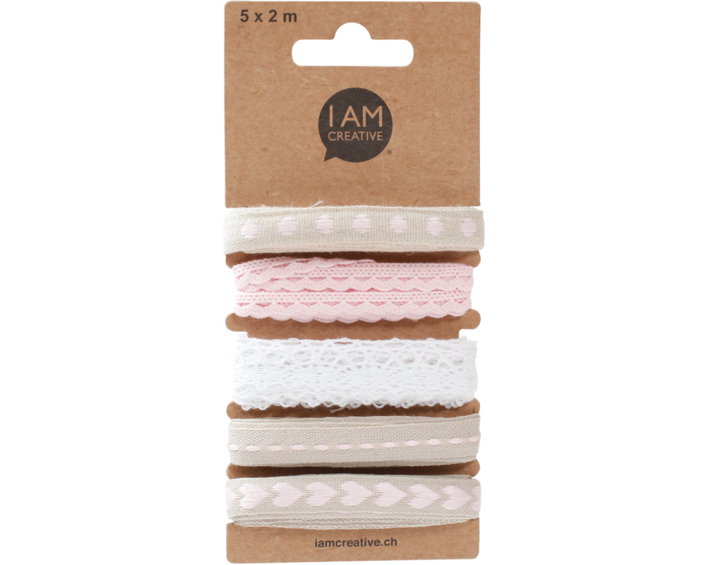 I AM CREATIVE Dekoband 2126.05 rosa