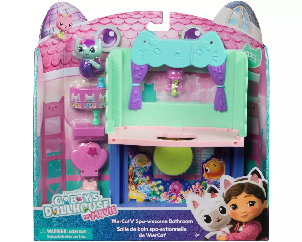 Spinmaster Gabby's Dollhouse Movie Bad mit MerCats Spa