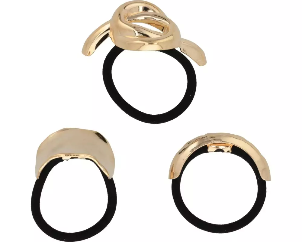 Trisa Accessoires Haargummi Set mit Deko Gold