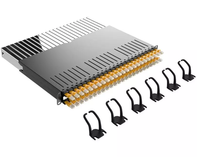 Patchbox PATCHBOX 365 Cat 6A, STP, 0.8 m, Gelb, 24 Kassetten