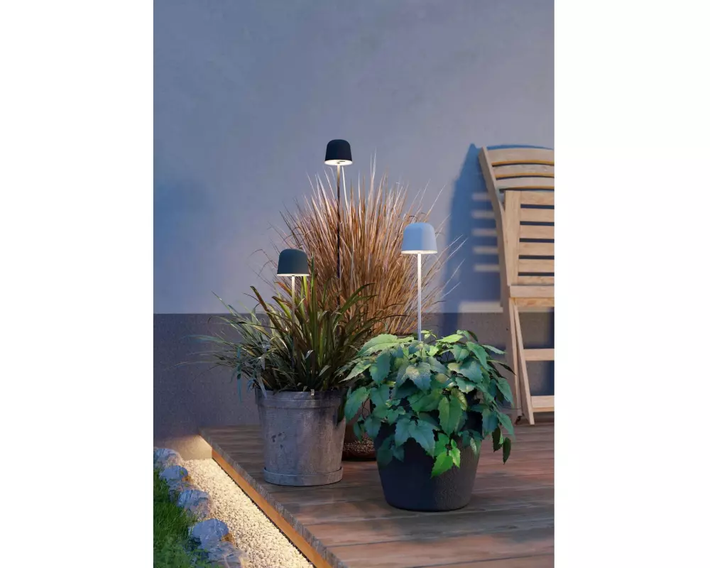 EGLO Leuchten MANNERA-S Tischlampe in/outdor LED Touch Schwarz