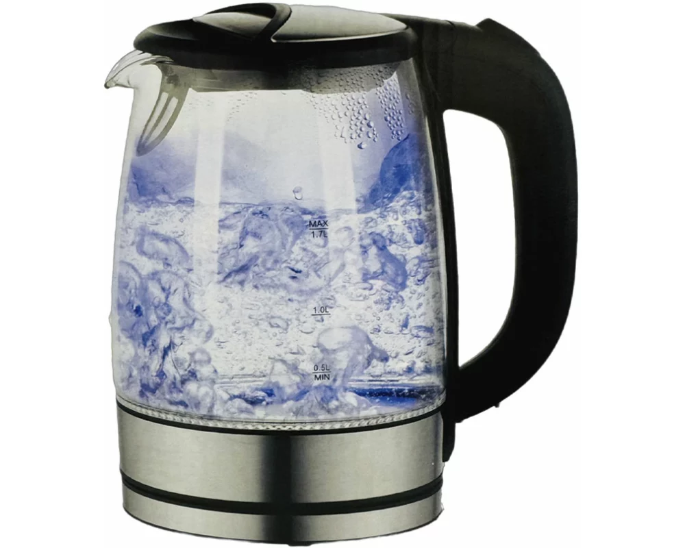 Deski Wasserkocher 1.7L Glas/Edelstahl