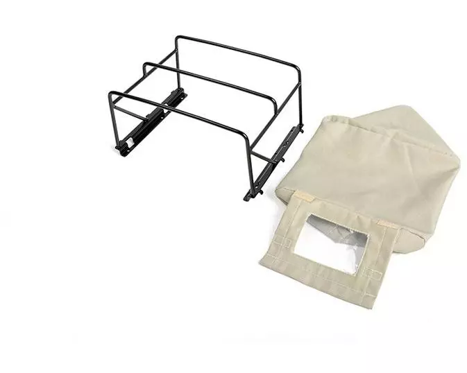 RC4WD Modellbau-Heckaufbau mit Softtop Beige für 2015 D90