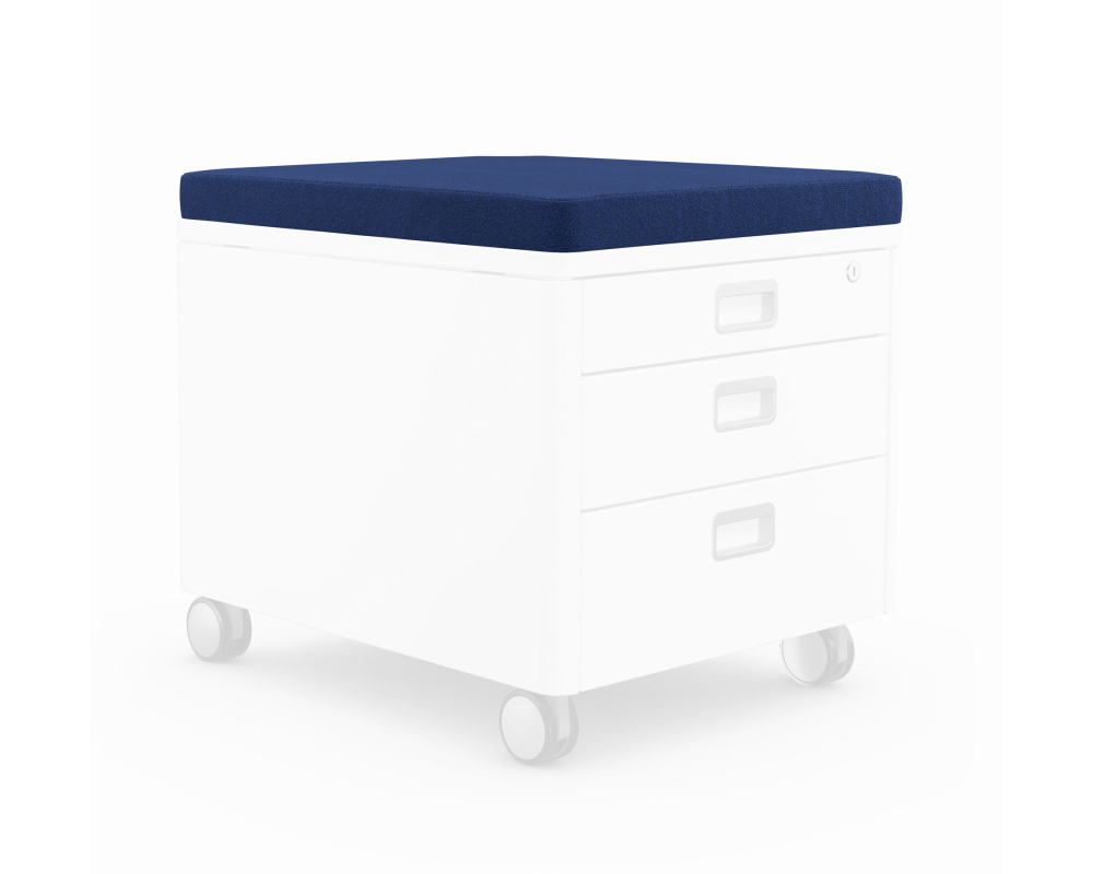 MOLL Sitzkissen 43x54x5cm 100 2632 500 blau, zu Rollcontainer