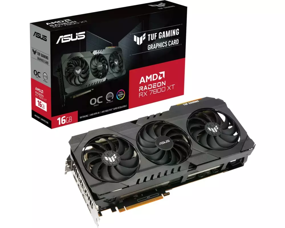 ASUS Grafikkarte TUF Gaming Radeon RX 7800 XT OG 16 GB