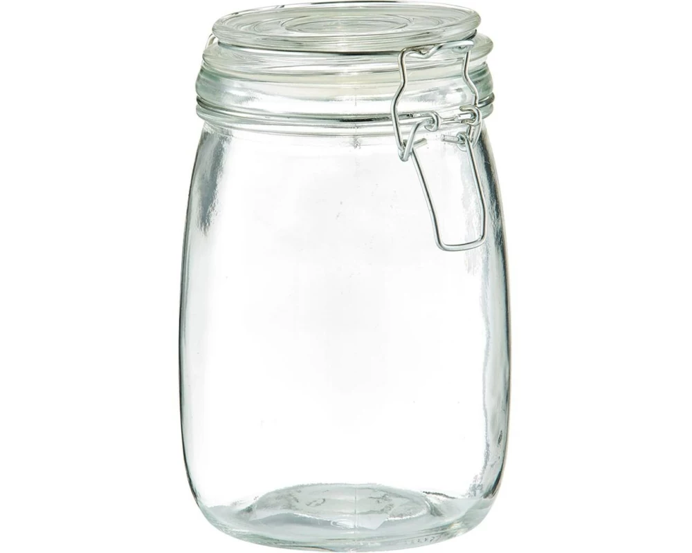 Zeller Present Vorratsglas mit Bügelverschluss 1 l