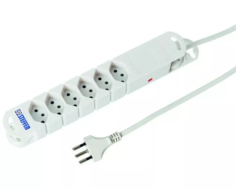 STEFFEN Steckdosenleiste STEBA VARIABL 6x T13 3 m