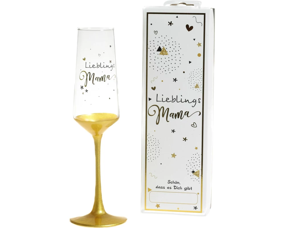 Trendcompany Sektglas Lieblingsmama