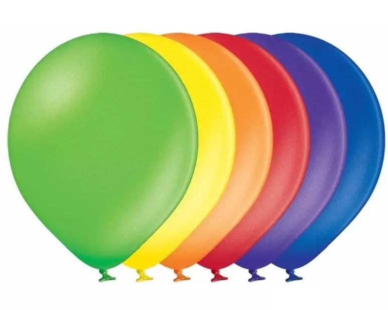 Belbal Luftballon Metallic Mehrfarbig, Ø 30 cm, 50 Stück
