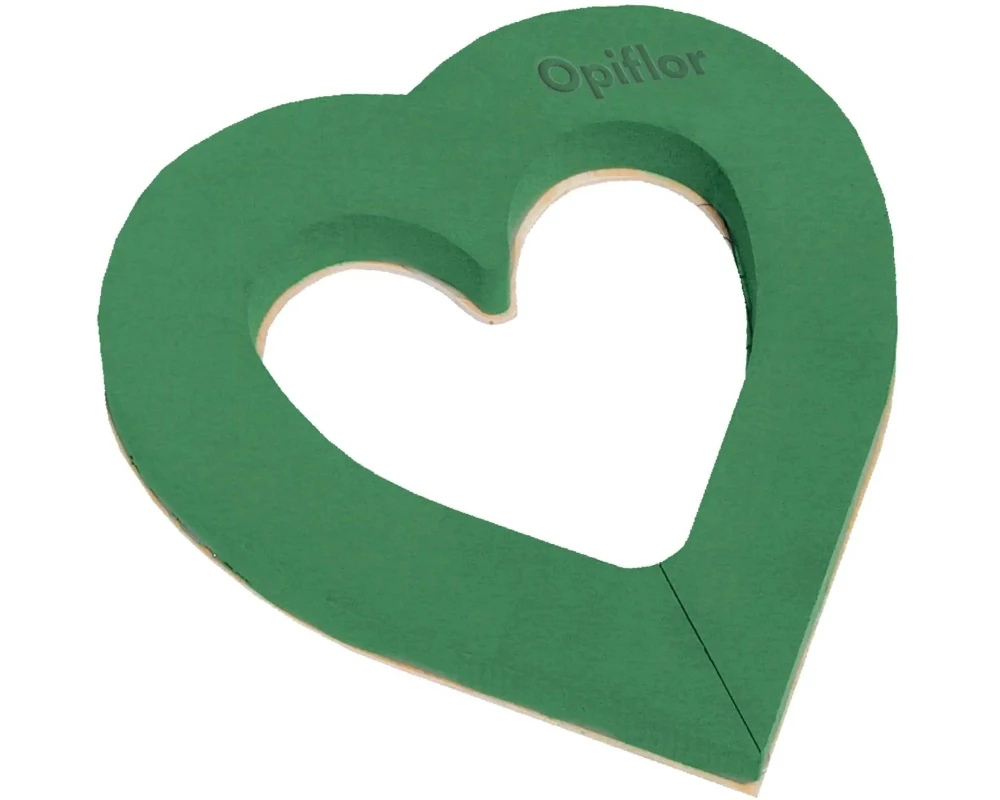 Opiflor Steckschaumherz offen Hermes 46 cm x 50 cm x 5.5 cm