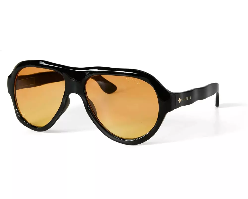 OKKIA Sonnenbrille Seletti Florida Black, Yellow gradient lens