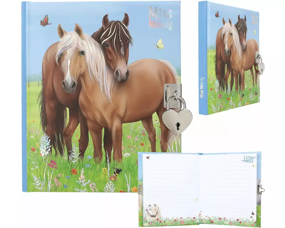 Depesche Tagebuch Miss Melody mit Schloss, 192 Seiten