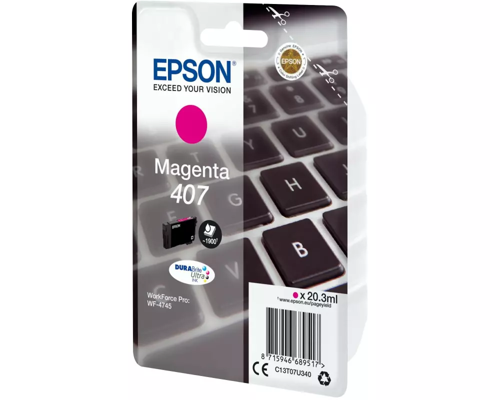 Epson Tinte 407 / C13T07U340 Magenta