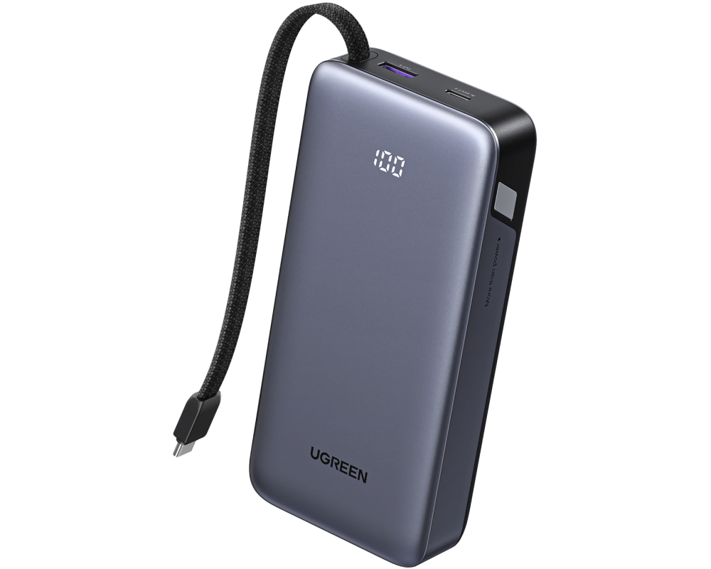 UGREEN Powerbank 20000mAh 45W 55988B Built-in Cable