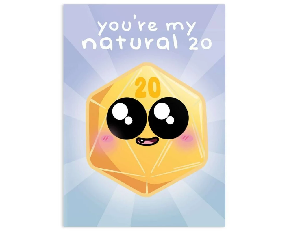 Glass Staff Grusskarte My Natural 20 Gelb