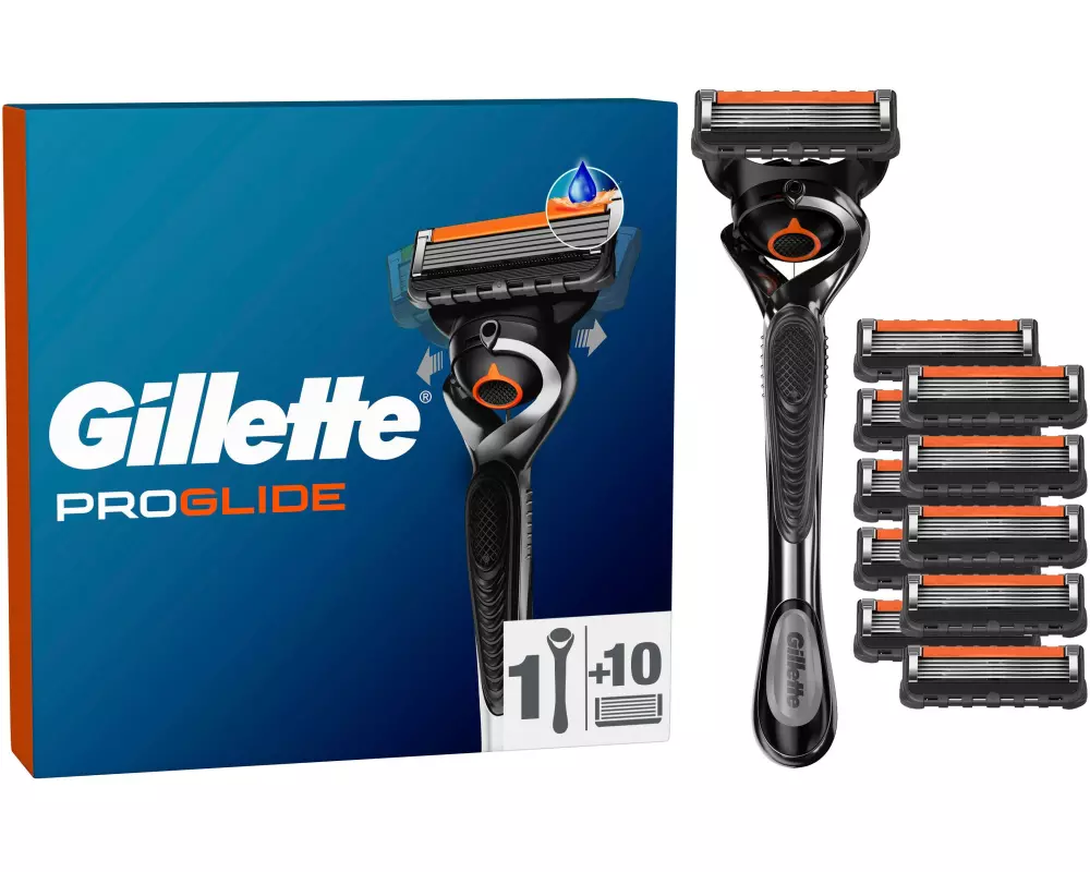 Gillette Herrenrasierer Gillette Fusion5 Proglide 10er + Handstück