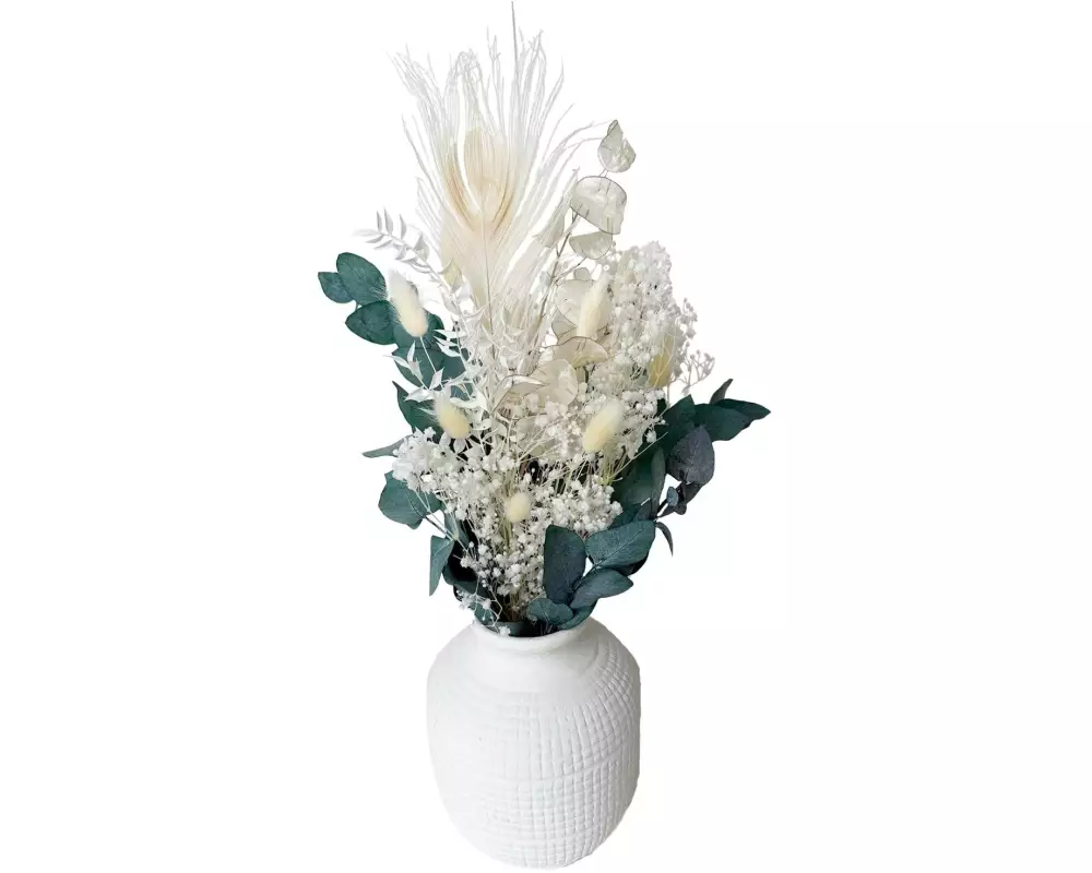 Soli Collection Trockenblumen Leana Weiss/Grün/Weiss-Gelb